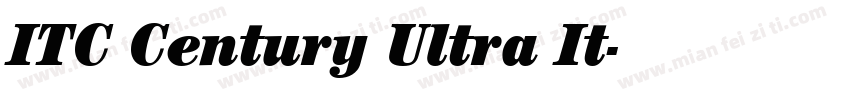 ITC Century Ultra It字体转换